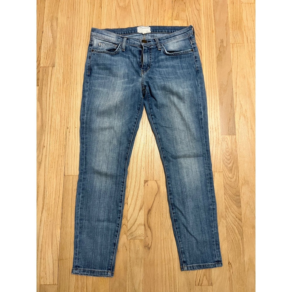 Current/Elliott Blue Medium Wash Straight Leg Jeans Size 30 Made in USA